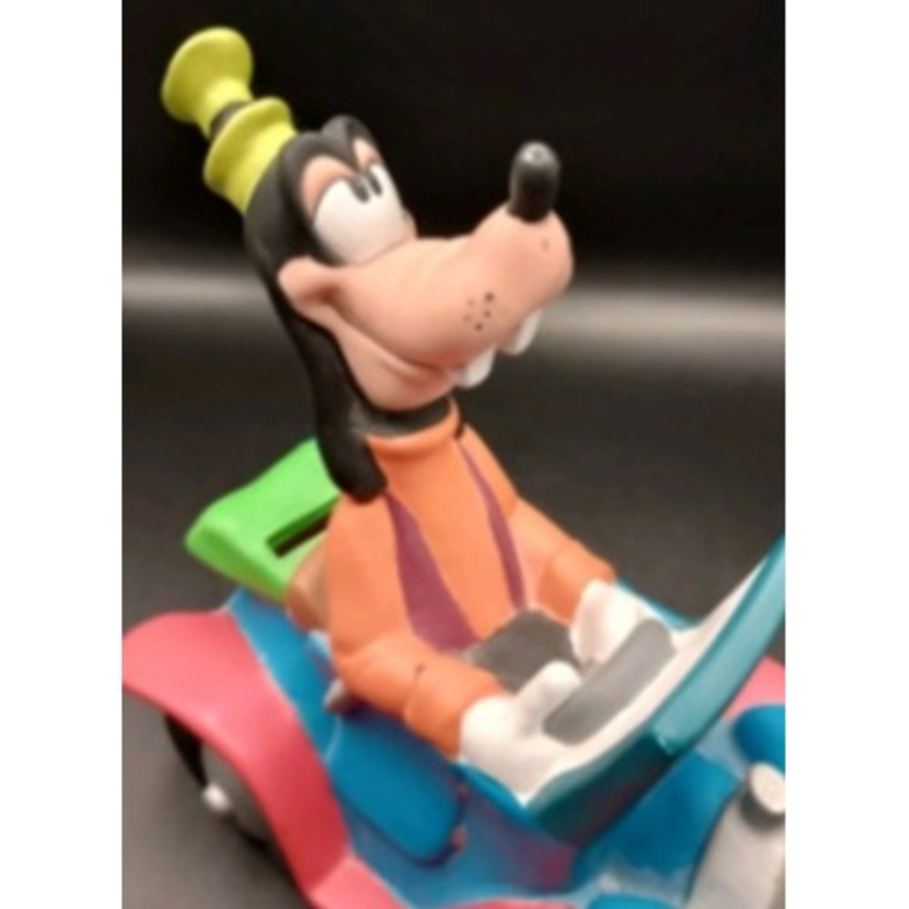Disney Goofy in Jalopy Car Coin Bank PVC Vinyl Collectible Money Box - Picture 5 of 8